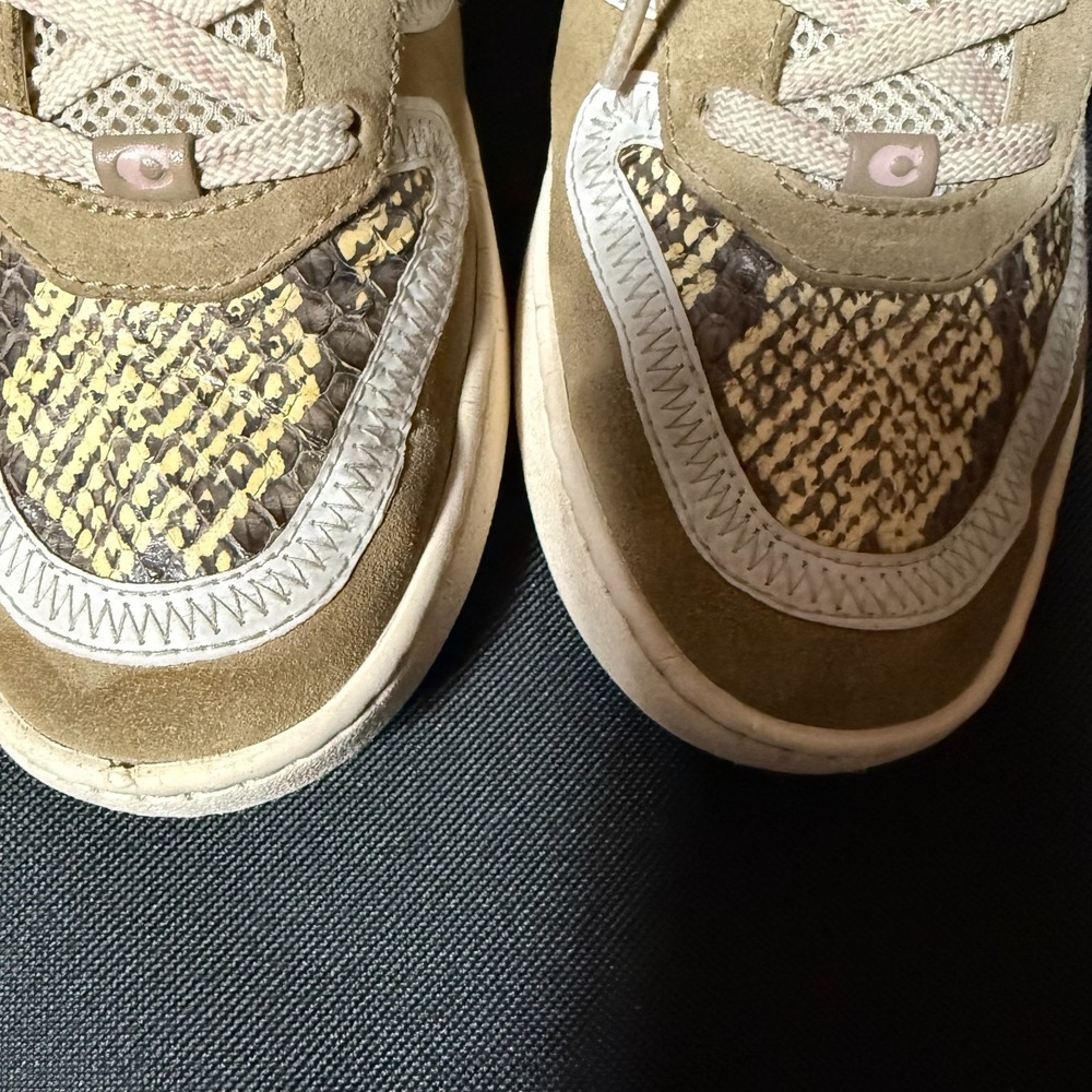 Coach‎ Womens Snake Print Fashion Sneakers Size 8B Designer Casual Shoes - Picture 14 of 15